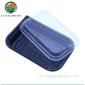 Direkt Sushi -Kisten um Plastikplatten Tabletts